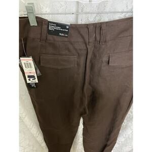 women style co size 10 drees pants Sophia Wide Leg Color Brown NWT